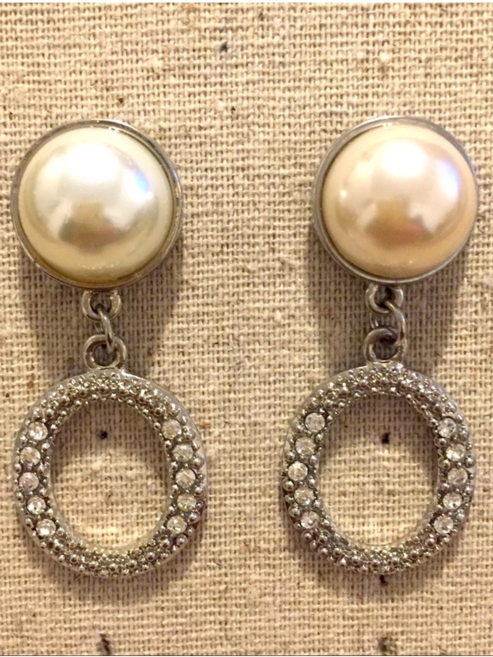 Nordstrom | Earrings | Pearl with Crystal Drops